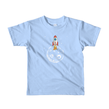 Cargar imagen en el visor de la galería, Camiseta de manga corta infantil rocket white