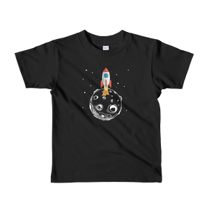 Camiseta de manga corta infantil rocket white